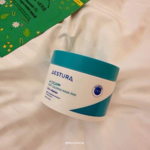 韩国#AESTURA瑷丝特兰积雪草棉片保湿滋润改善泛红补水舒缓