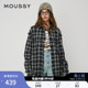 秋季 新品 美式 女028HAZ30 MOUSSY 校园风衬衫 0491 明星同款