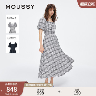 25夏季 田园风格 MOUSSY 法式 0771 纹泡泡袖 连衣裙女028ISZ33