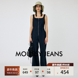 秋季 女010HAS11 新品 牛仔裤 5071 智性通勤风吊带连体裤 MOUSSY