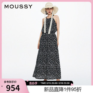 新品 南法度假风露腰碎花吊带连衣裙028HSA30 2024夏季 MOUSSY 1261