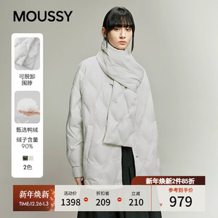 围巾领结廓形90羽绒夹克外套女028IAA30 新品 1045 2025秋季 MOUSSY