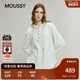 MOUSSY 1020 休闲慵懒风抽绳连帽亨利领卫衣028IAC80 冬季 新品