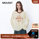 MOUSSY2026早春新品 1033 T恤028JSA90 美式 甜酷风蕾丝拼接印花长袖