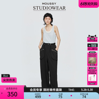 STUDIOWEAR x MOUSSY 春季新品抽绳工装休闲裤028ISA31-3381