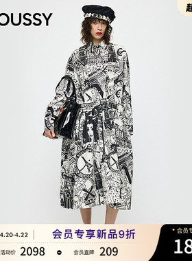MOUSSY x Vaquera联名 2026春季新品画报风背带裙010JSF01-0091