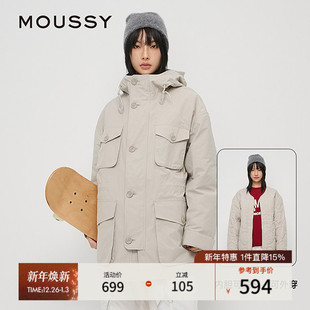 秋季 夹克外套棉服女028HAA30 新品 风中性猎装 2141 工装 MOUSSY