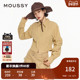 春季 新品 纯色收腰拉链通勤衬衫 MOUSSY 女028HSZ30 0981
