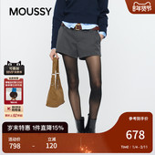 女010IA331 MOUSSY 6441 纯色修身 短裤 2026早春新品 简约通勤风经典