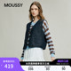 马甲外套女028IAC10 复古风口袋拼接短款 1003 新品 MOUSSY春季