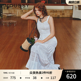 MOUSSY 新品 波西米亚风度假吊带连衣裙女028ISZ33 1301 春季