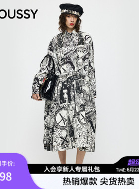 MOUSSY x Vaquera联名 2026春季新品画报风背带裙010JSF01-0091