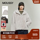 MOUSSY 1036 慵懒风毛绒连帽拉链夹克外套女028IAA30 秋季 新品