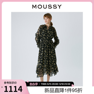 新品 夏季 MOUSSY 回归 6140 度假连衣裙028GAH30 欧阳娜娜爆款