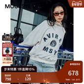 AVIREX合作款 2026早春新品 MOUSSY 字母印花卫衣010IAF01 5631