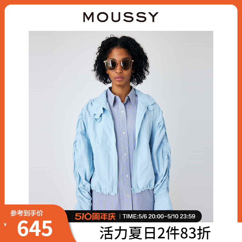 MOUSSY 街头感中性风飞行员夹克外套女010GS230-1720 女装/女士精品 短外套 原图主图