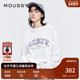 MOUSSY早秋新品 1010 T恤女028IAZ90 美式 学院风做旧印花长袖