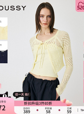 MOUSSY 春季新品波西米亚度假风两件套针织开衫010ISH70-3231