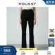 2640 女010GSA12 MOUSSY 通勤休闲高腰深色摩登微喇牛仔裤