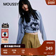 秋季 新品 印花长袖 MOUSSY&Monchhichi合作款 T恤028IAA01 1022