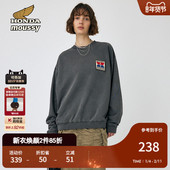 LOGO贴布圆领卫衣010HAL01 MOUSSY 7361 新品 美式 HONDA冬季