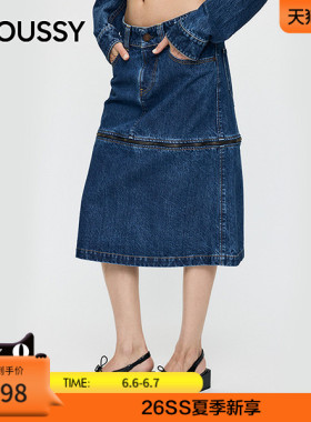 MOUSSY x Vaquera联名 2026春季新品丹宁风牛仔短裙010JSF01-0121