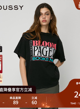 MOUSSY 秋季新品美式复古经典街头印花短袖T恤 010ISQ90-8791