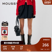 MOUSSY 4021 甜美淑女风纯欲花苞裙半身裙女010HAS31 秋季 新品