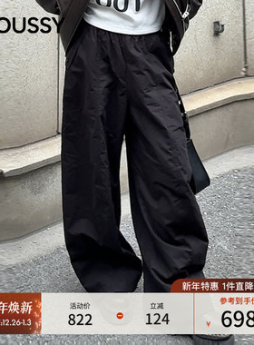 MOUSSY 2025冬季新品街头潮酷风休闲时尚阔腿长裤厚028IAC31-1037