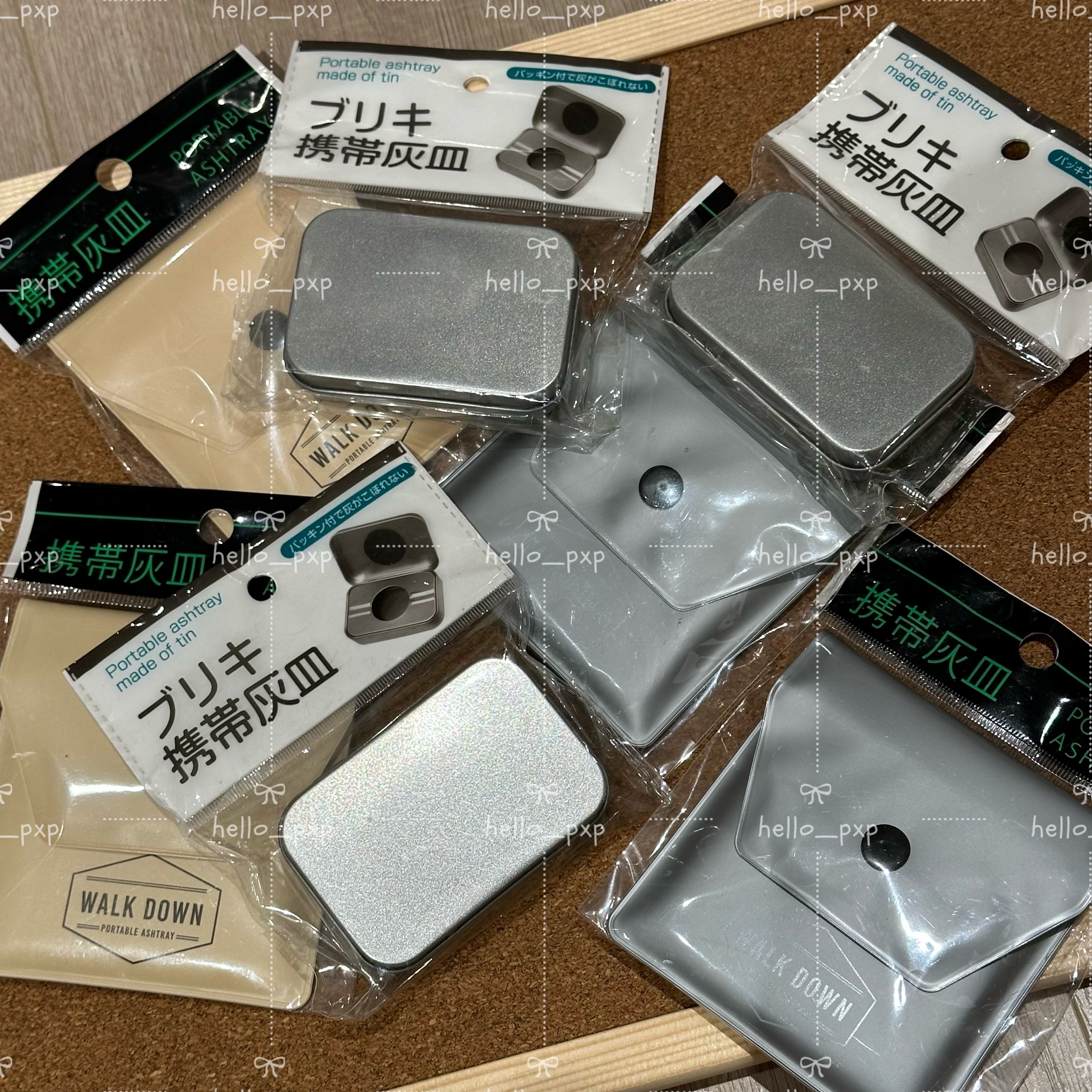 现货 日本采购 便携式烟灰缸灭烟铁盒pvc灭烟袋环保烟灰袋
