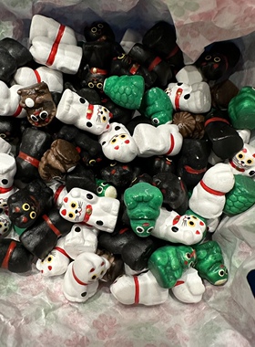 现货 日本制手工开运招福河童/狸猫/招财猫 迷你日式桌面摆件礼品