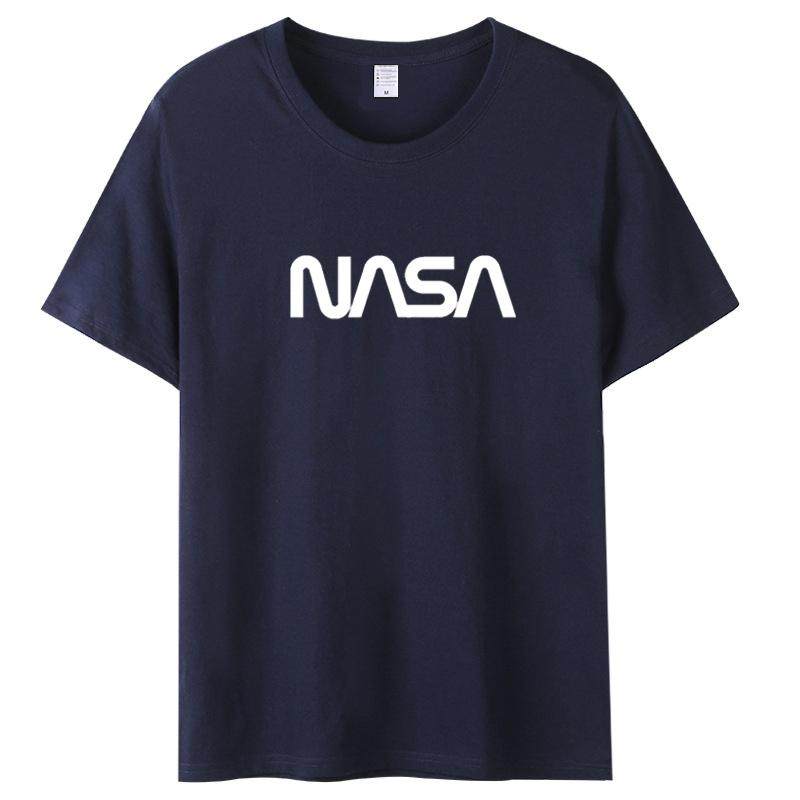 NASA短袖T恤火星救援马特达蒙周边NASA标志纯棉衣服男女夏季半袖