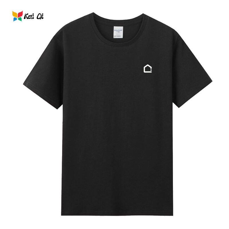 夏季链家房产工作服短袖T恤定制印logo中介地产经纪人纯棉衣服夏图片