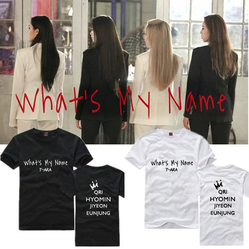 T-ara专辑What's My Name周边应援服tara同款宽松男女夏装短袖T恤