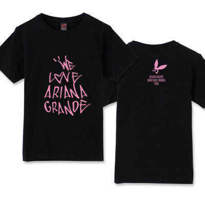we love ariana grande A妹纯棉短袖T恤 演唱会周边应援服夏装潮