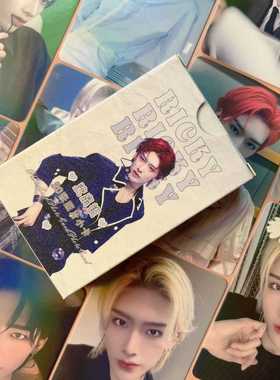 ricky沈泉锐镭射小卡周边同款ZB1新专辑自印小闪卡拍立得LOMO卡片