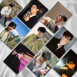 白敬亭镭射小卡小白高清明星闪卡白鸽应援周边自印拍立得小卡片