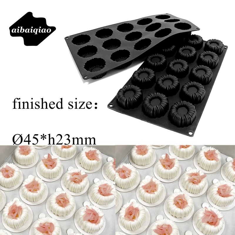 15连夏洛特小甜点硅胶模具茶歇