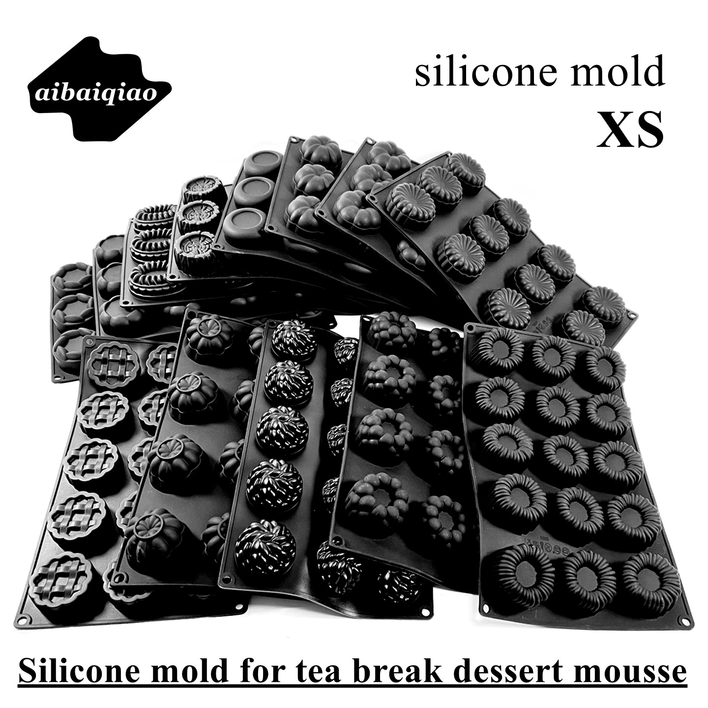 15连小甜点慕斯硅胶模具茶歇点心