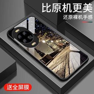 适用华为nova14手机壳新款nova14pro钢化玻璃镜面保护套14ultra镜头全包防摔14活力版硬壳男女生简约高级街景