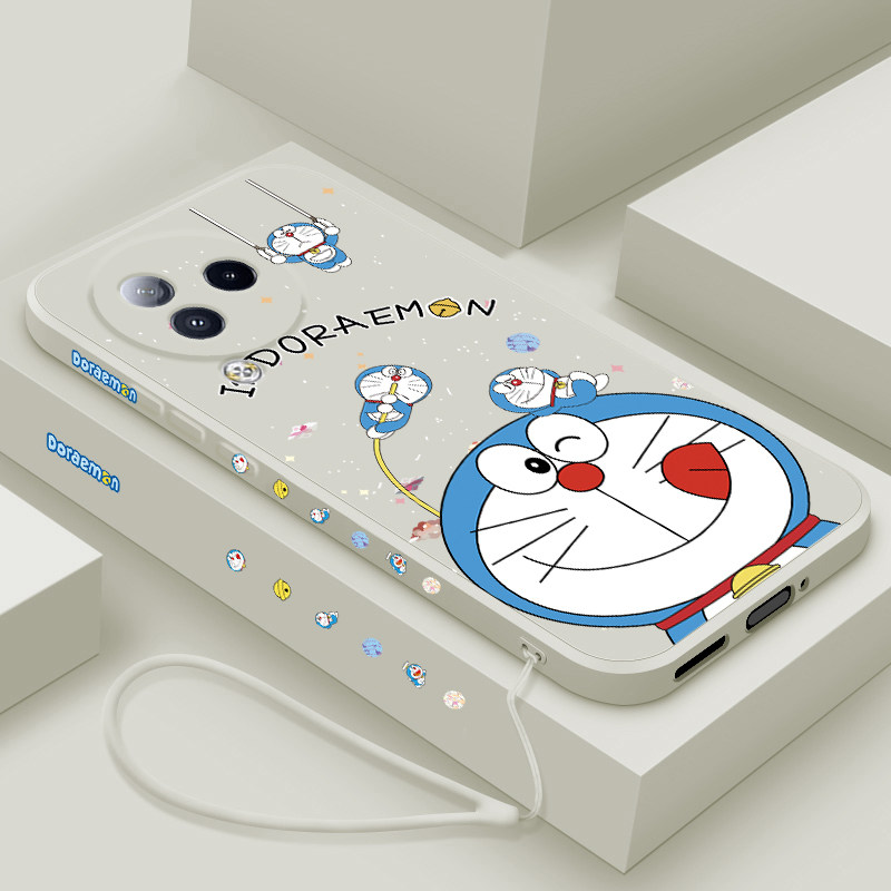 适用小米Civi3手机壳新款Civi2液态硅胶保护套xiaomi男女生civi1s镜头全包防摔软壳civi性创意卡通外壳蓝胖子