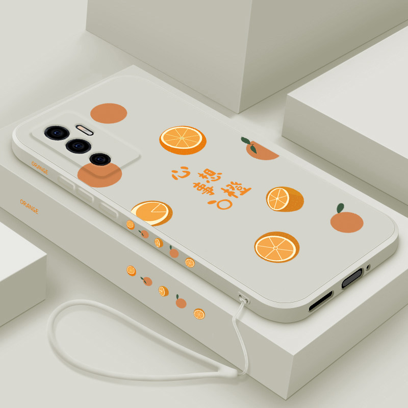 vivos10e手机壳液态硅胶直边潮vivo s10e全包防摔镜头保护套新品款5g超薄磨砂网红简约女款个性创意夏日水果
