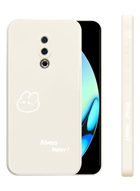 适用魅族16手机壳新款Meizu16plus液态硅胶软壳16thplus镜头全包防摔MZ16spro保护套por男女生pr0网红开心兔