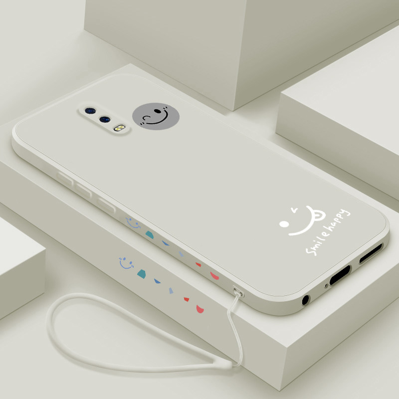 适用oppor17pro手机壳新款r15梦境版液态硅胶R15x保护套r11s镜头全包r9plus软壳oppo男女生创意卡通网红笑脸