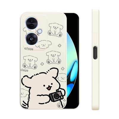 适用oppoa1pro手机壳新款a1s液态硅胶软壳a1i男女生A1x镜头全包防摔a1活力版超薄A1卡通5G保护套可爱外拍照狗