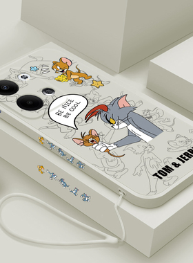 opporeno9手机壳猫和老鼠新款PHM110个性创意oppo全包防摔reno9pro+高级感液态硅胶por超薄耐脏pr0保护套