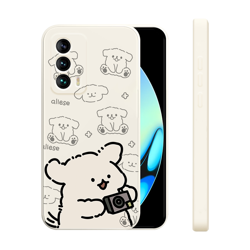 适用魅族18手机壳18s新款Meizu18spro液态硅胶软壳男女生MZ18X镜头全包防摔18pro保护套pr0卡通可爱外拍照狗