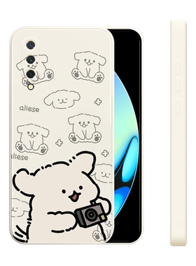 适用小米cc9手机壳新款CC9pro液态硅胶软壳xiaomi男女生小米cc9e镜头全包防摔保护套创意卡通可爱外壳拍照狗