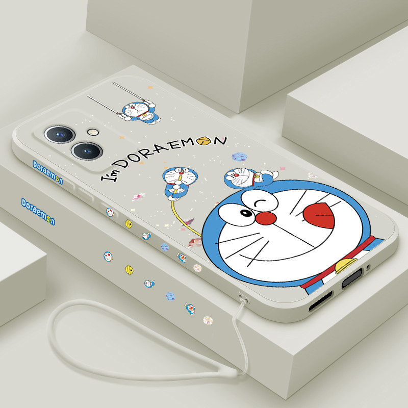 适用vivoy33s手机壳新款y33t男女潮牌y33e液态硅胶保护套viv0y32镜头全包y32t防摔软壳y31s标准版卡通蓝胖子