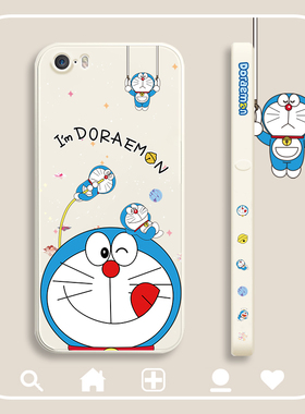 苹果se1代手机壳全包iphonese保护软套摄像头防摔苹果5直边液态硅胶外壳iphone5s保护软套创意新潮牌男蓝胖子